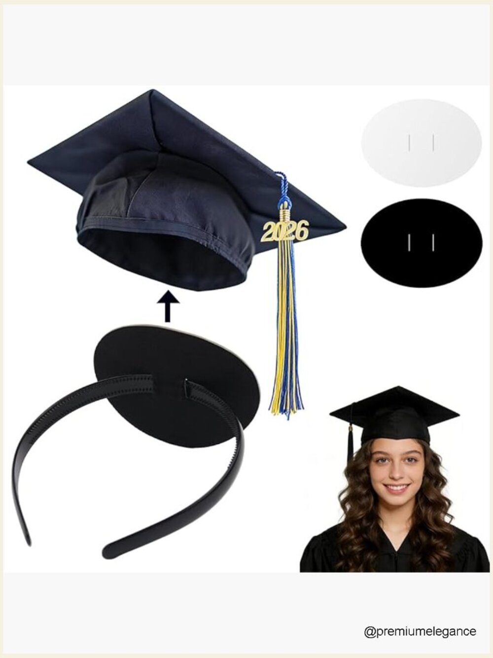 Graduation Cap Headband Insert for Secure Fit, Graduation Gifts